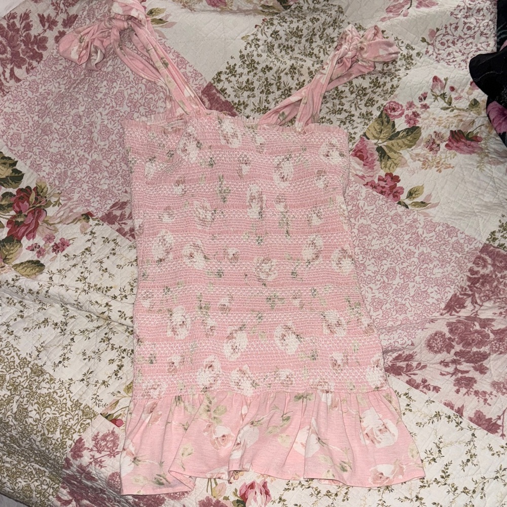 Loveshackfancy pink dress